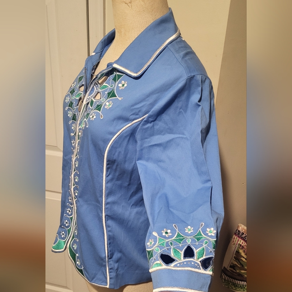 Bob Mackie Wearable Art Jacket - image 2